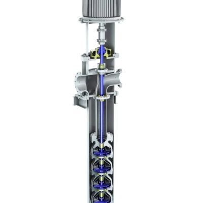 SJD API vertical pump, cross section